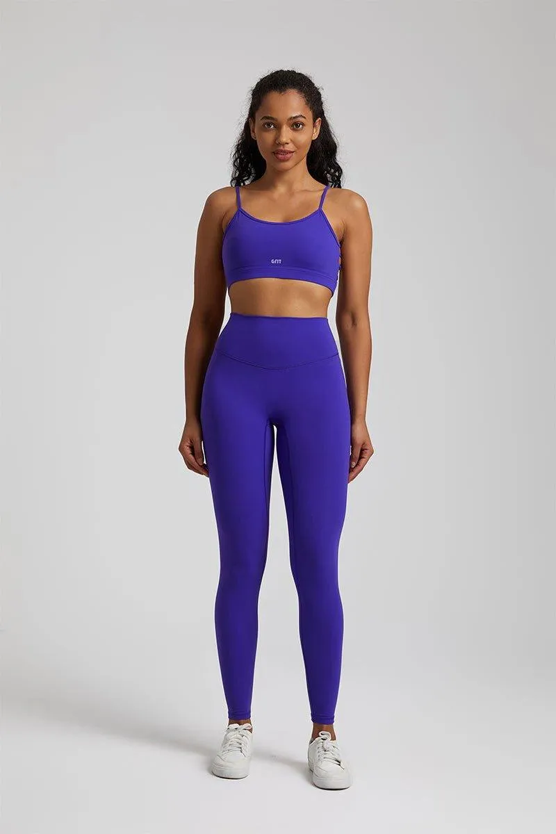 Women's GFIT 2.0 Yoga Set - Heart-Shaped Sports Bra & High-Waist Leggings