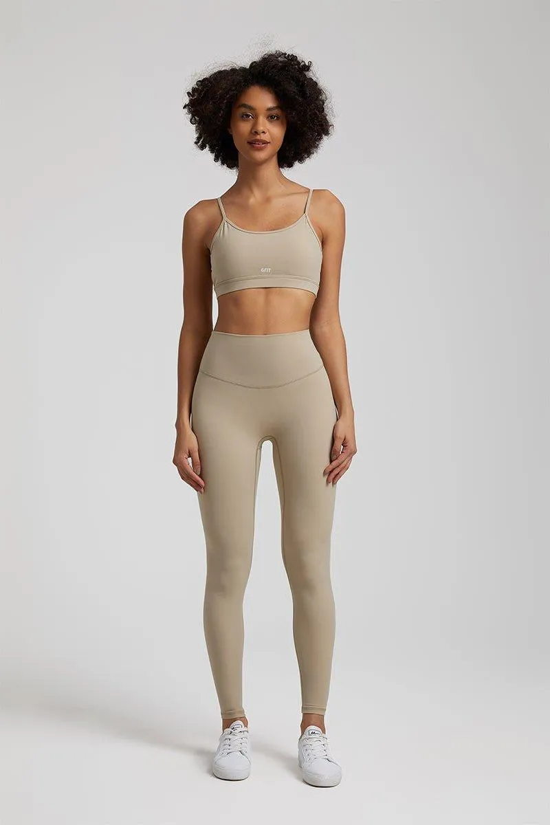 Women's GFIT 2.0 Yoga Set - Heart-Shaped Sports Bra & High-Waist Leggings