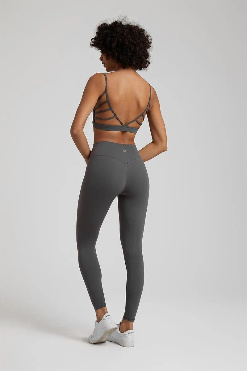 Women's GFIT 2.0 Yoga Set - Heart-Shaped Sports Bra & High-Waist Leggings