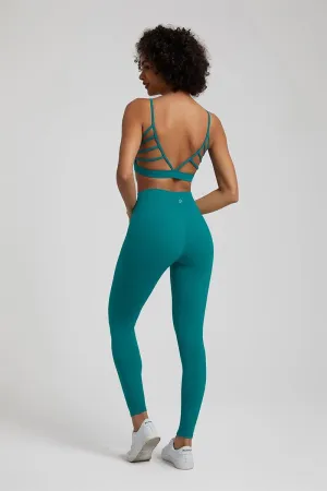 Women's GFIT 2.0 Yoga Set - Heart-Shaped Sports Bra & High-Waist Leggings