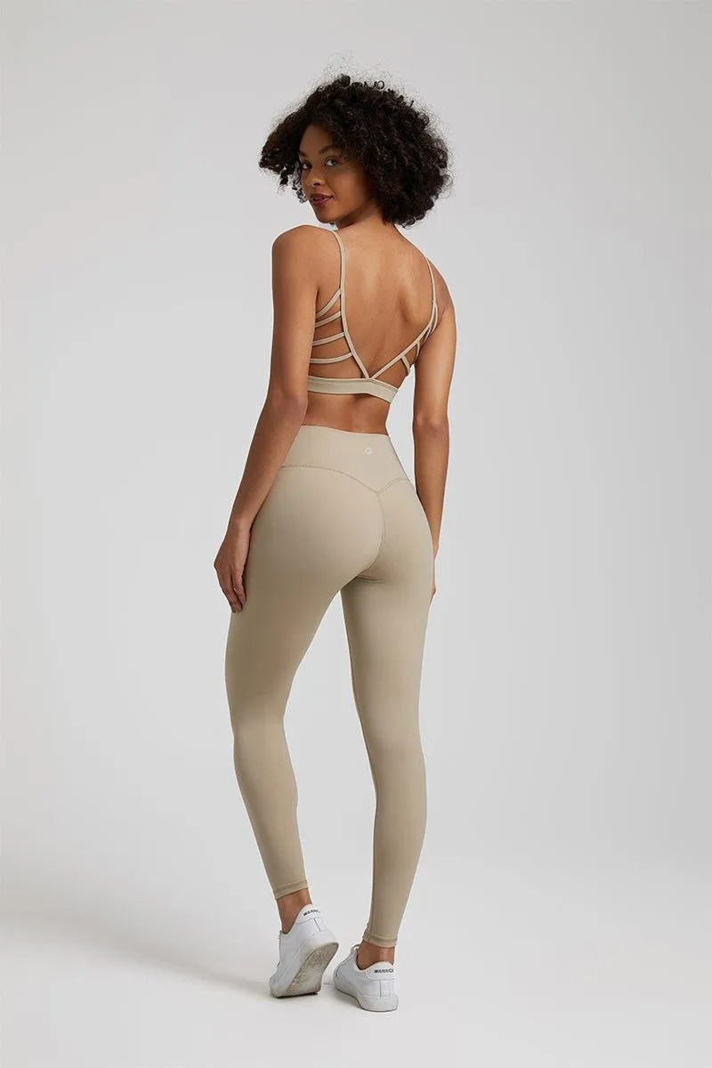 Women's GFIT 2.0 Yoga Set - Heart-Shaped Sports Bra & High-Waist Leggings