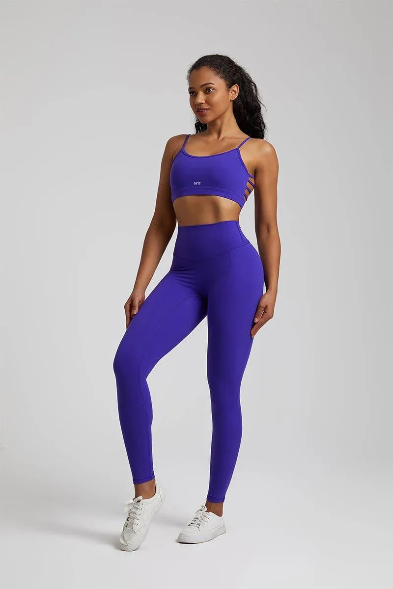 Women's GFIT 2.0 Yoga Set - Heart-Shaped Sports Bra & High-Waist Leggings