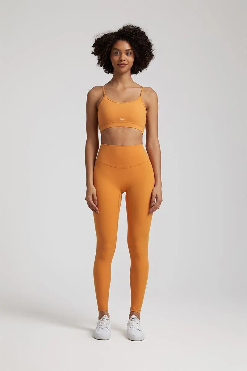 Women's GFIT 2.0 Yoga Set - Heart-Shaped Sports Bra & High-Waist Leggings