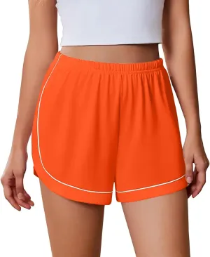 Women's Gym Yoga Shorts Summer Running Activewear Elastic Waist Dolphin Short Pant Breathable Lounge Slacks