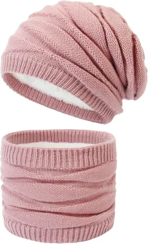 Women's Knitted Hat And Scarf Set Winter Warmth In A Stylish Diamond Knit Design Scarf Hat Set Men