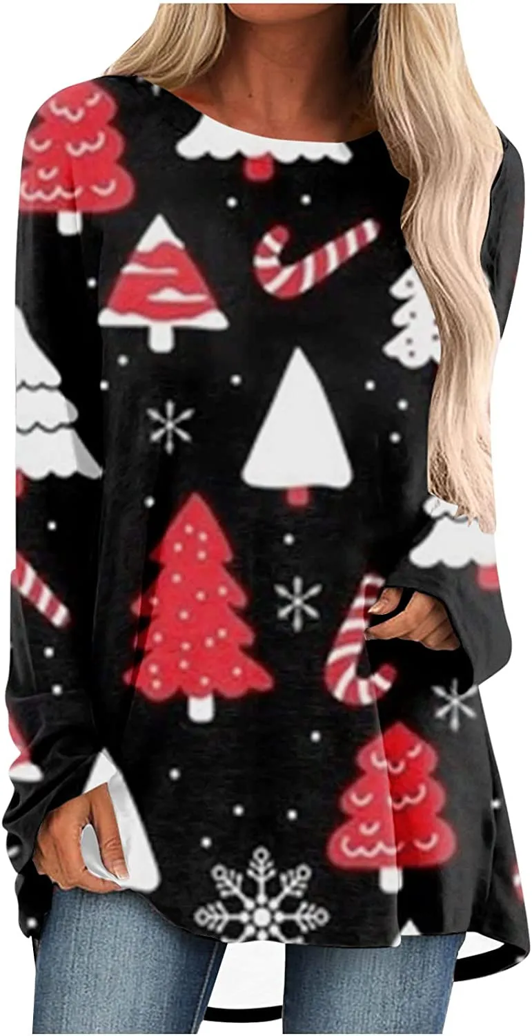 Women's Long Sleeve T-Shirts Christmas