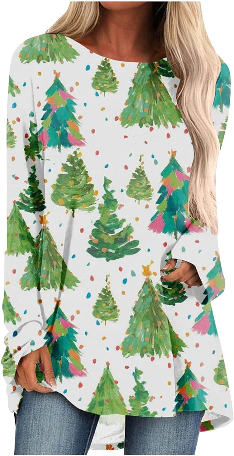 Women's Long Sleeve T-Shirts Christmas
