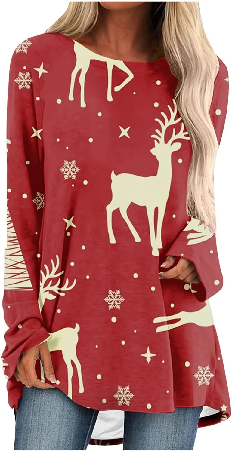 Women's Long Sleeve T-Shirts Christmas