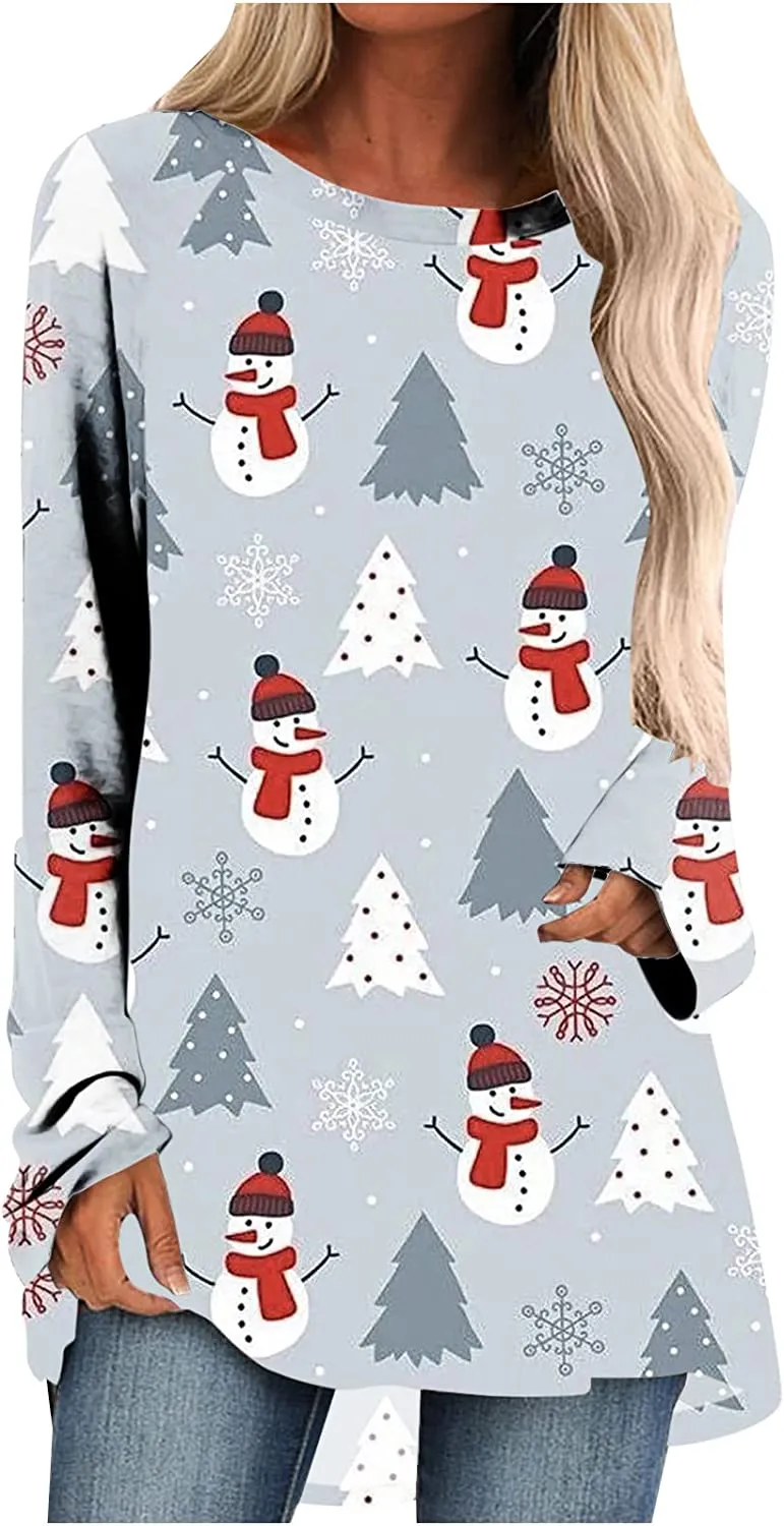 Women's Long Sleeve T-Shirts Christmas
