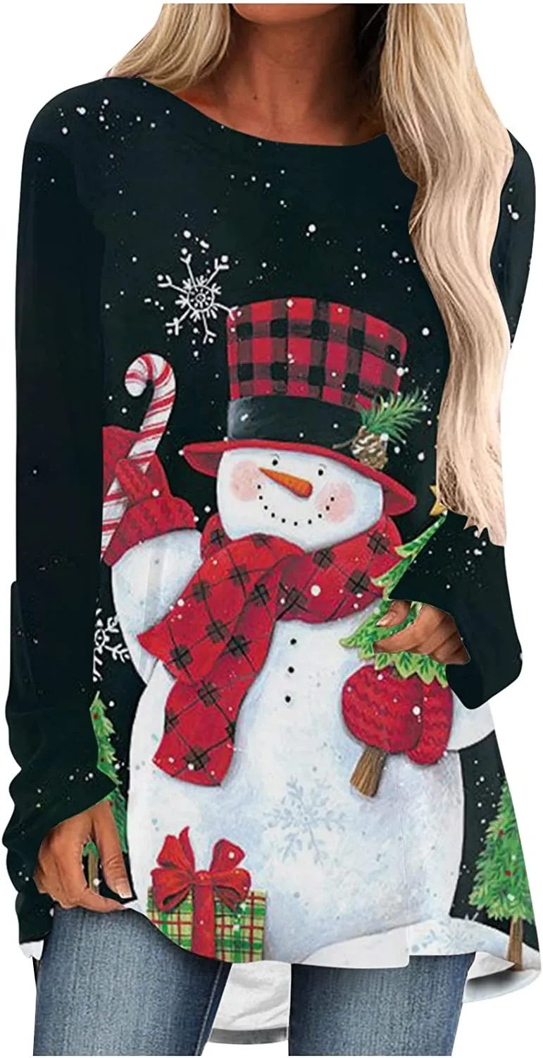 Women's Long Sleeve T-Shirts Christmas