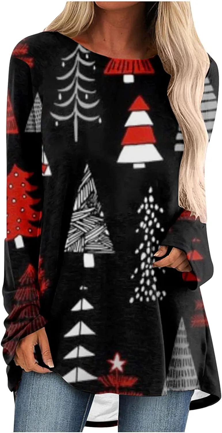 Women's Long Sleeve T-Shirts Christmas