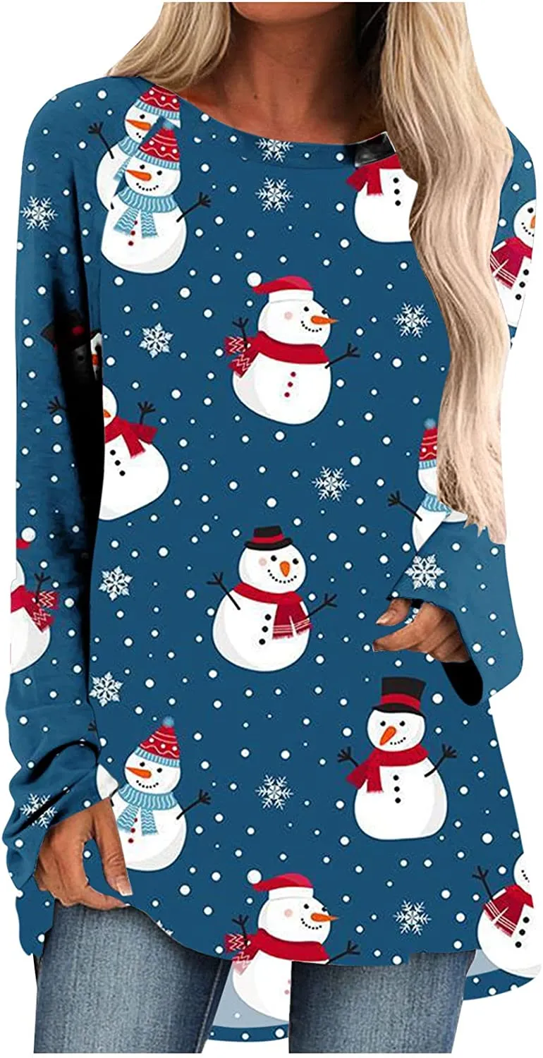 Women's Long Sleeve T-Shirts Christmas