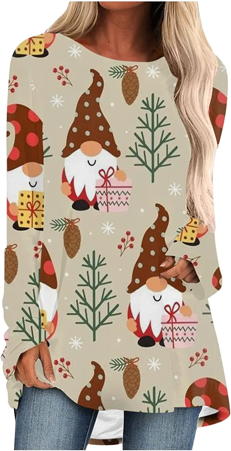 Women's Long Sleeve T-Shirts Christmas