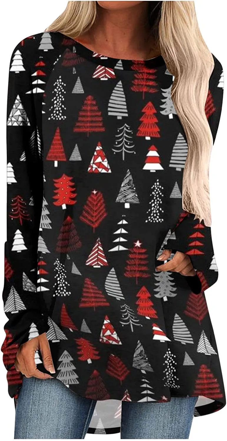Women's Long Sleeve T-Shirts Christmas