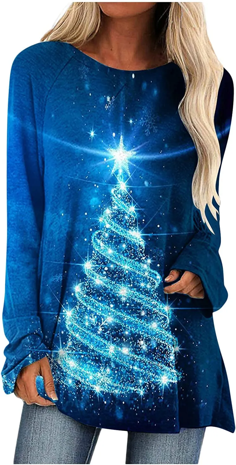 Women's Long Sleeve T-Shirts Christmas
