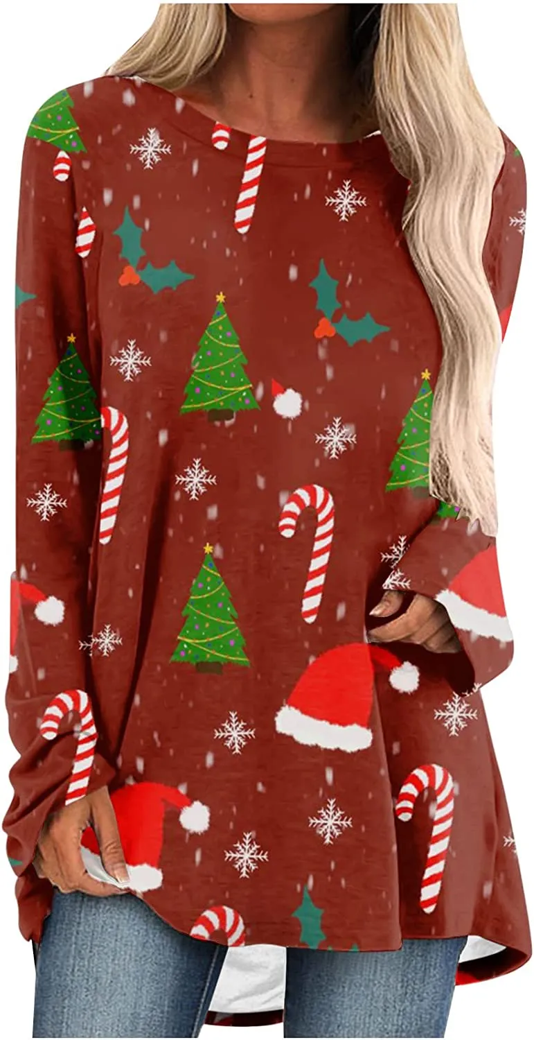 Women's Long Sleeve T-Shirts Christmas