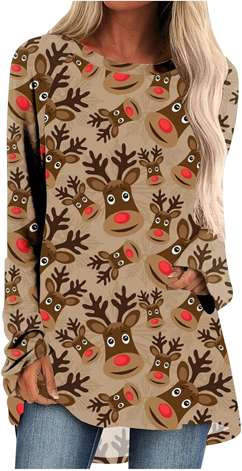 Women's Long Sleeve T-Shirts Christmas