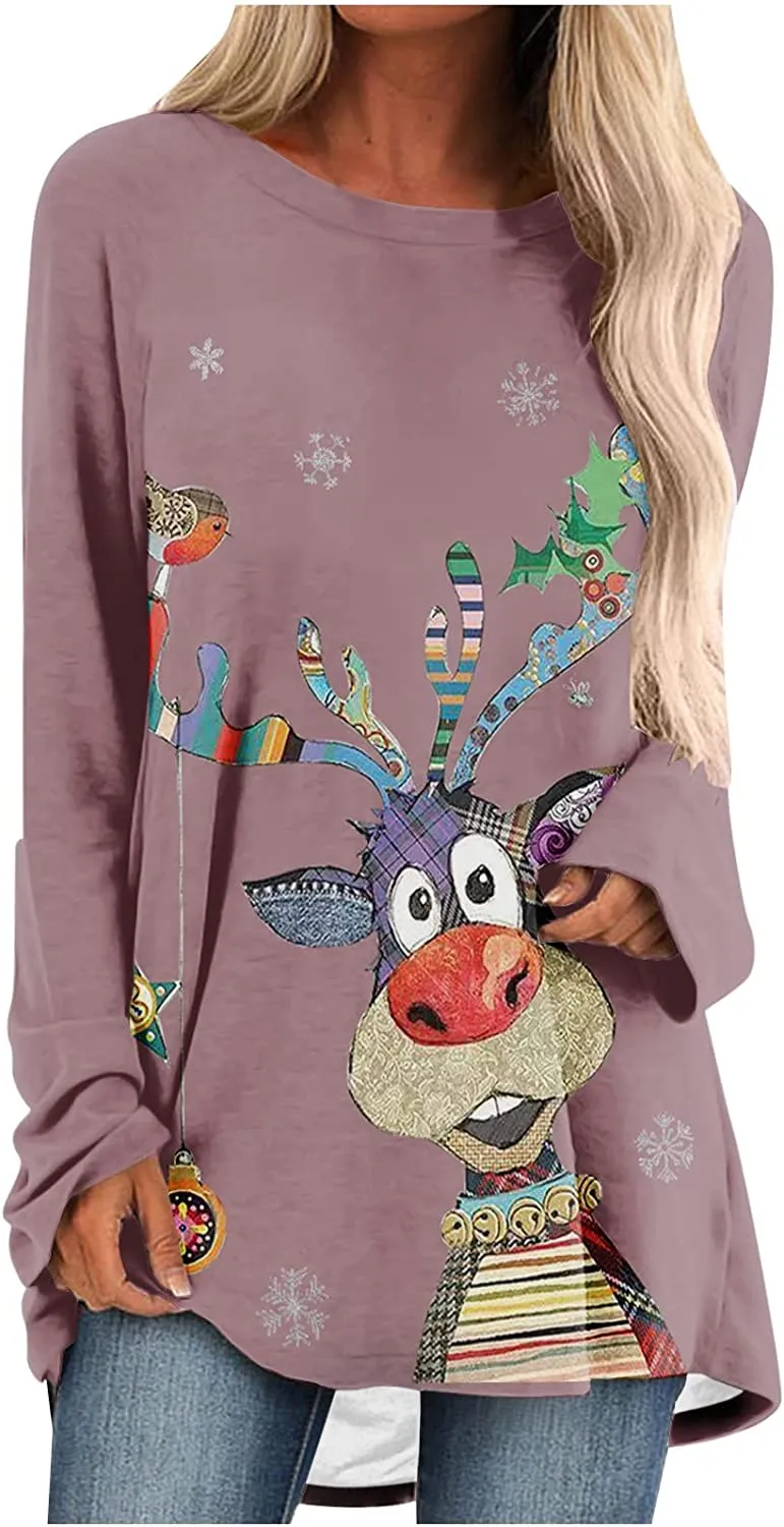 Women's Long Sleeve T-Shirts Christmas