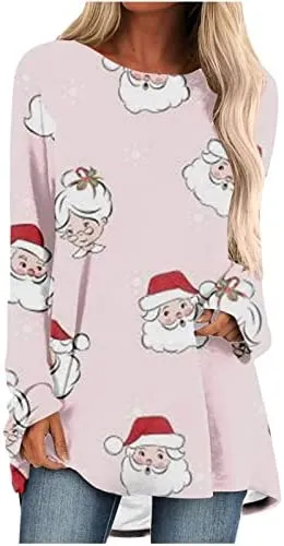 Women's Long Sleeve T-Shirts Christmas