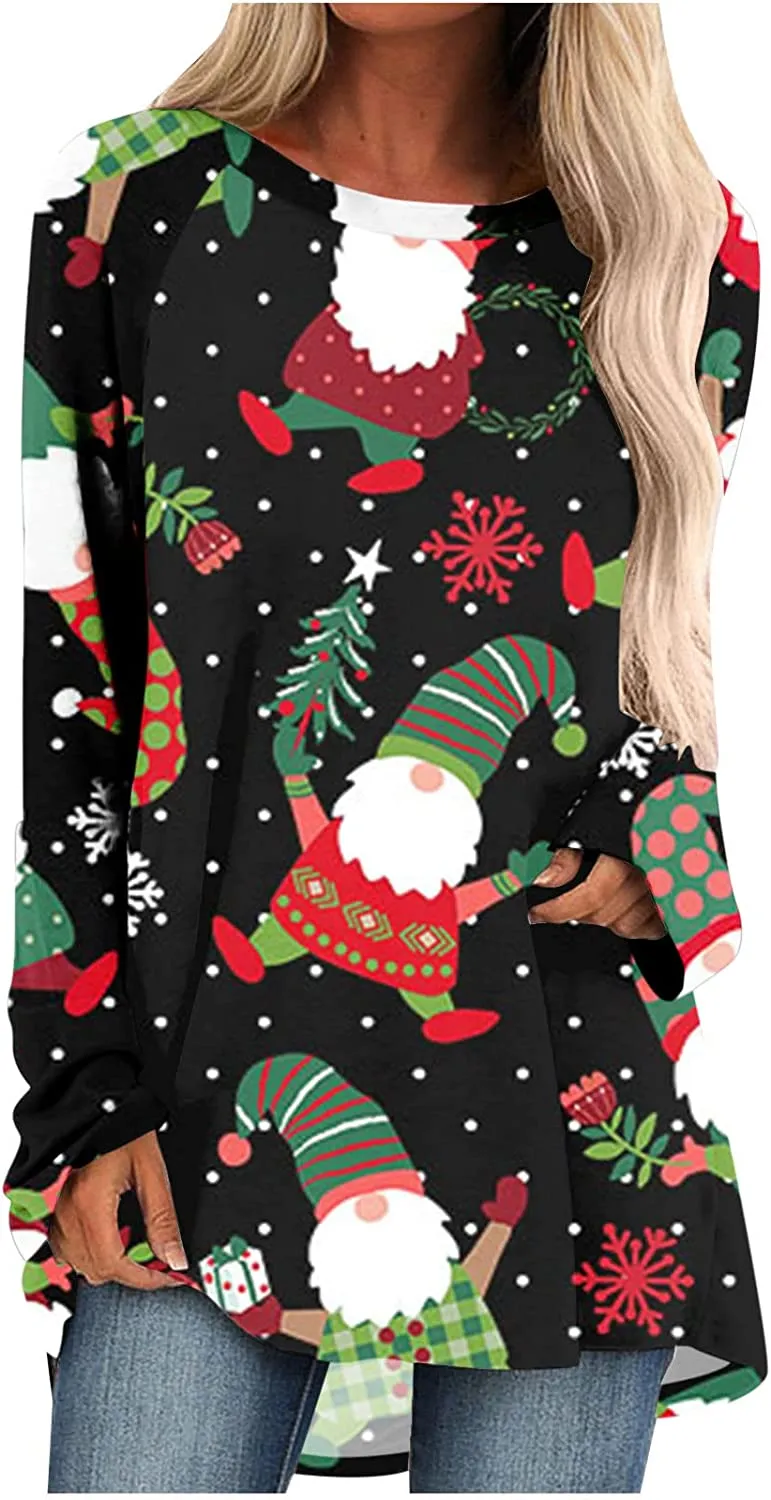Women's Long Sleeve T-Shirts Christmas