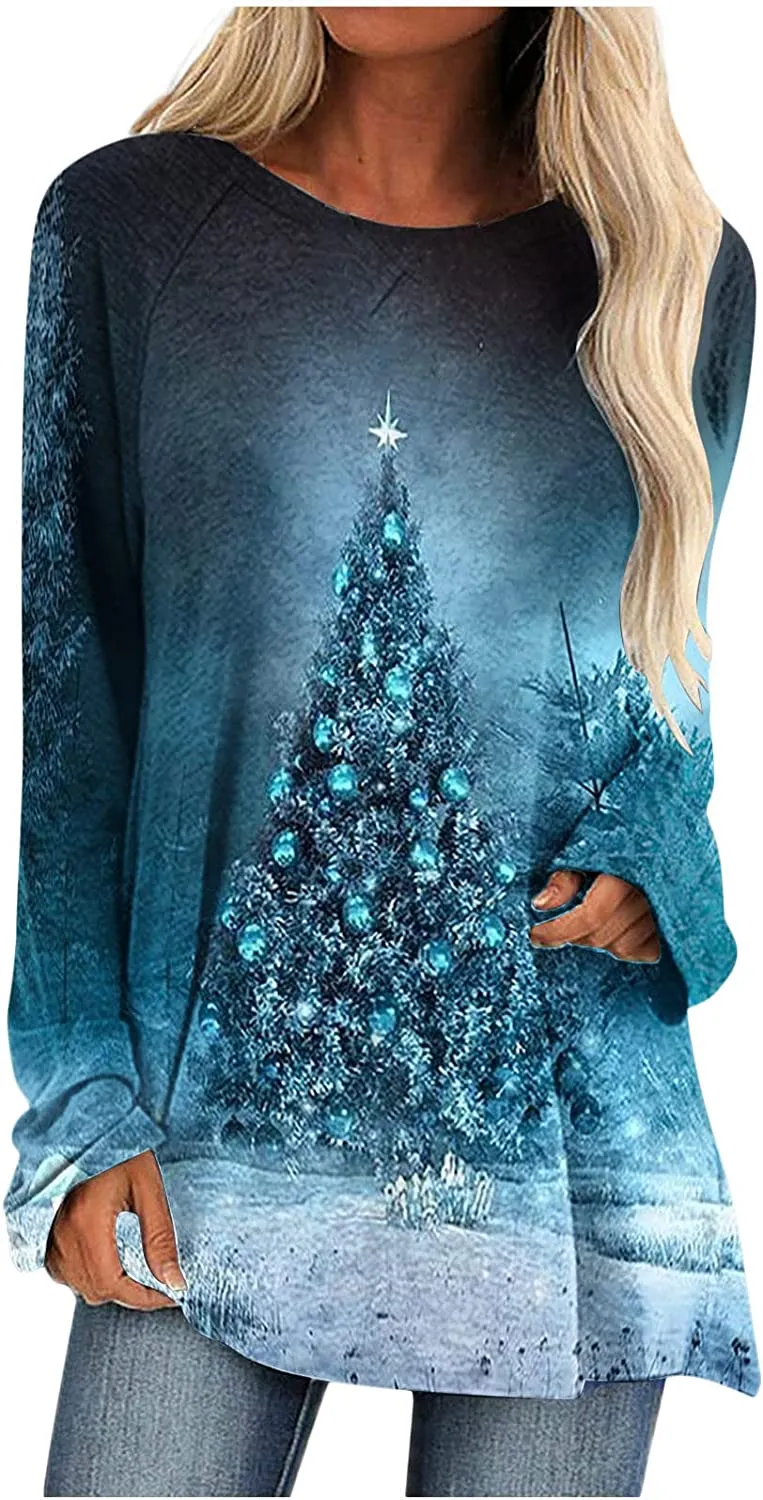 Women's Long Sleeve T-Shirts Christmas