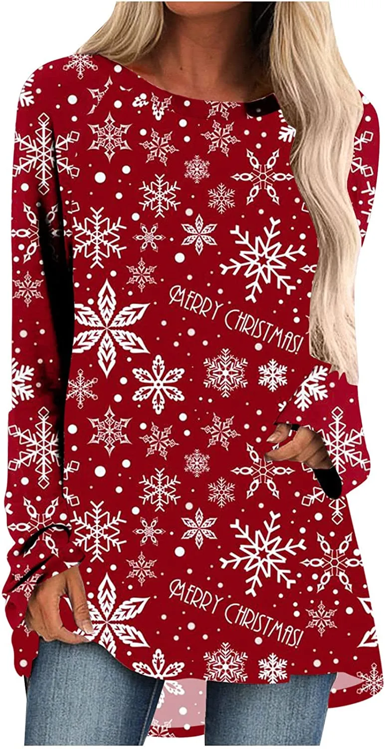 Women's Long Sleeve T-Shirts Christmas