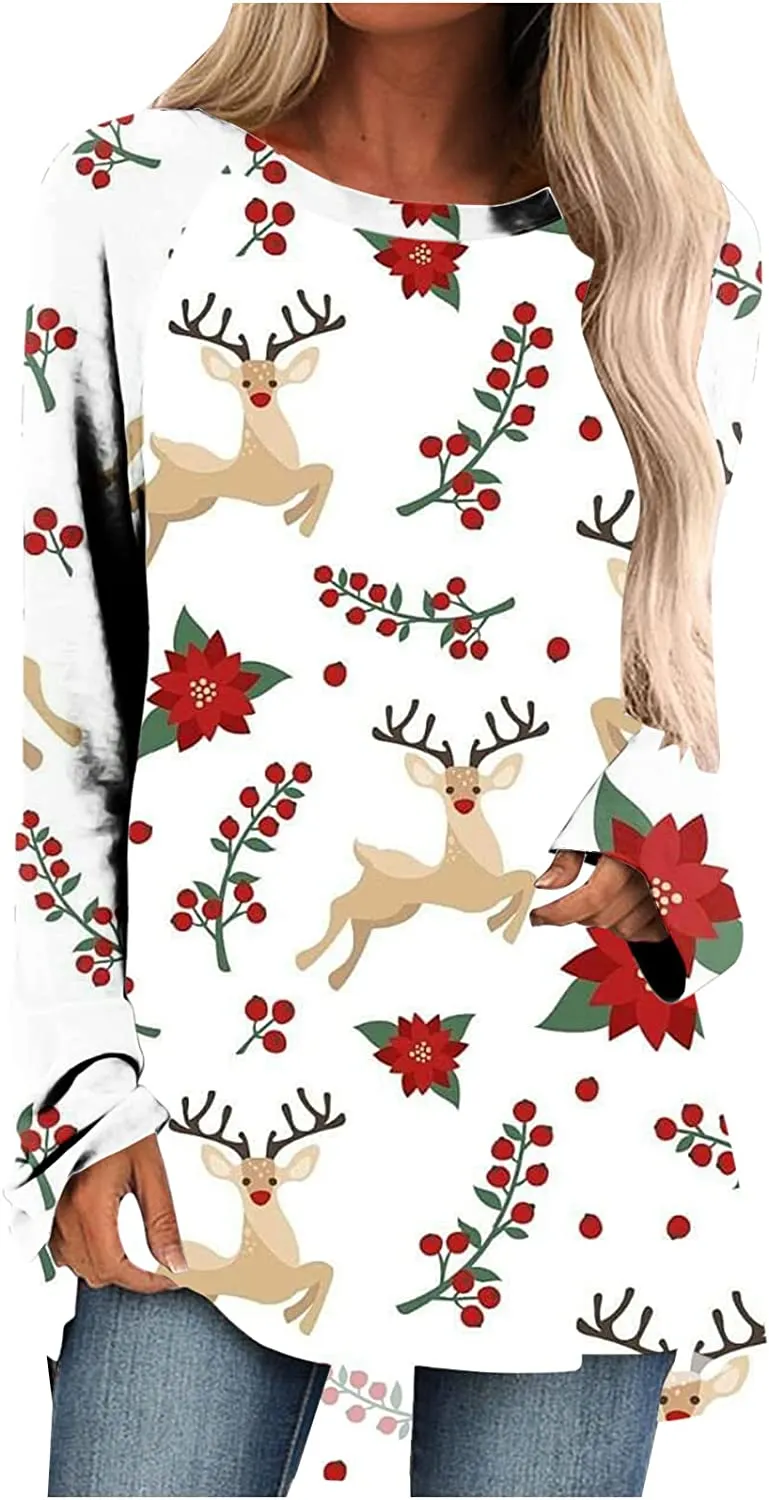 Women's Long Sleeve T-Shirts Christmas