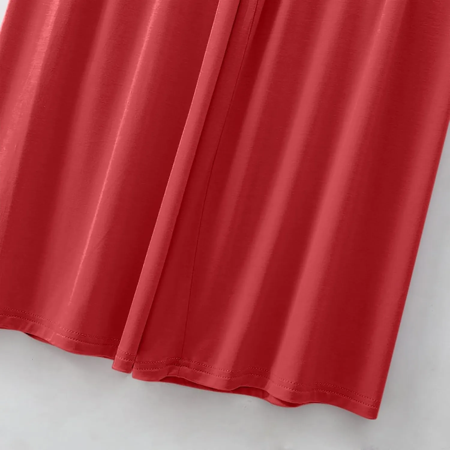 Women's Modal Summer Lounge Set 2-Piece Loose Short Sleeve Top & High-Waisted Wide-Leg Pants for Casual Sleepwear