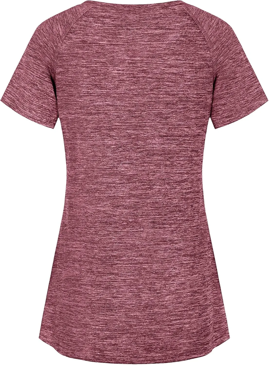 Womens Scoop Neck Short Sleeve Yoga Top Loose Fit Sport Workout T Shirt