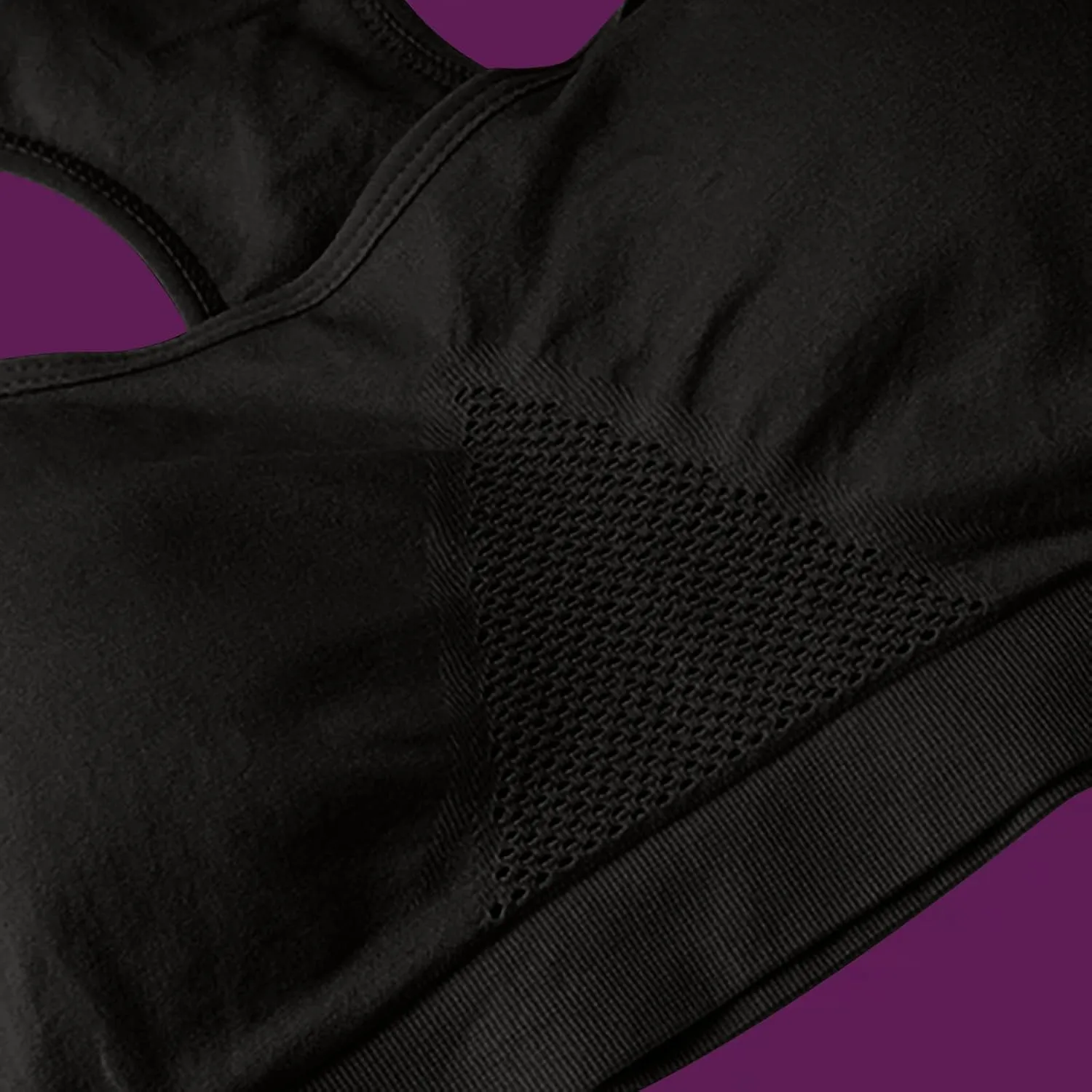 Women's Seamless Sports Bra with Mesh Stretchy Racerback Lightweight Breathable Comfortable Activewear Yoga Bralette