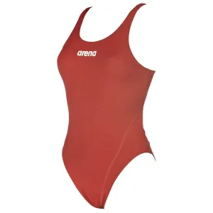 WOMEN'S SOLID SWIM TECH HIGH - RED