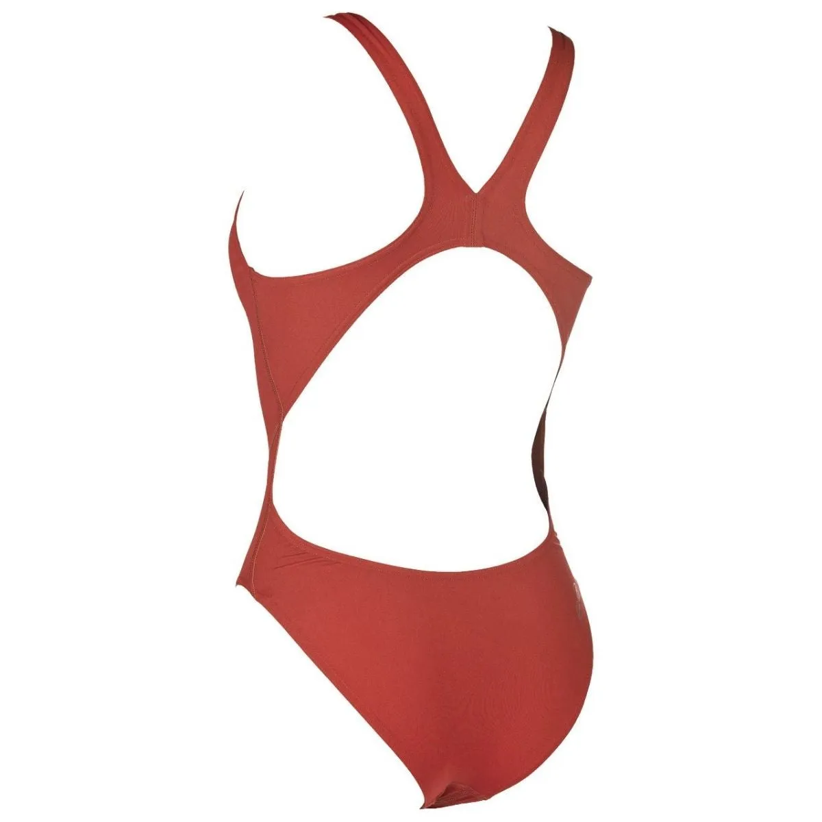 WOMEN'S SOLID SWIM TECH HIGH - RED