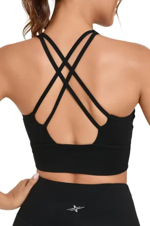 Women's Sports Bra Set  Longline & Crisscross Style  Comfortable, Supportive Activewear for Fitness and Everyday Wear