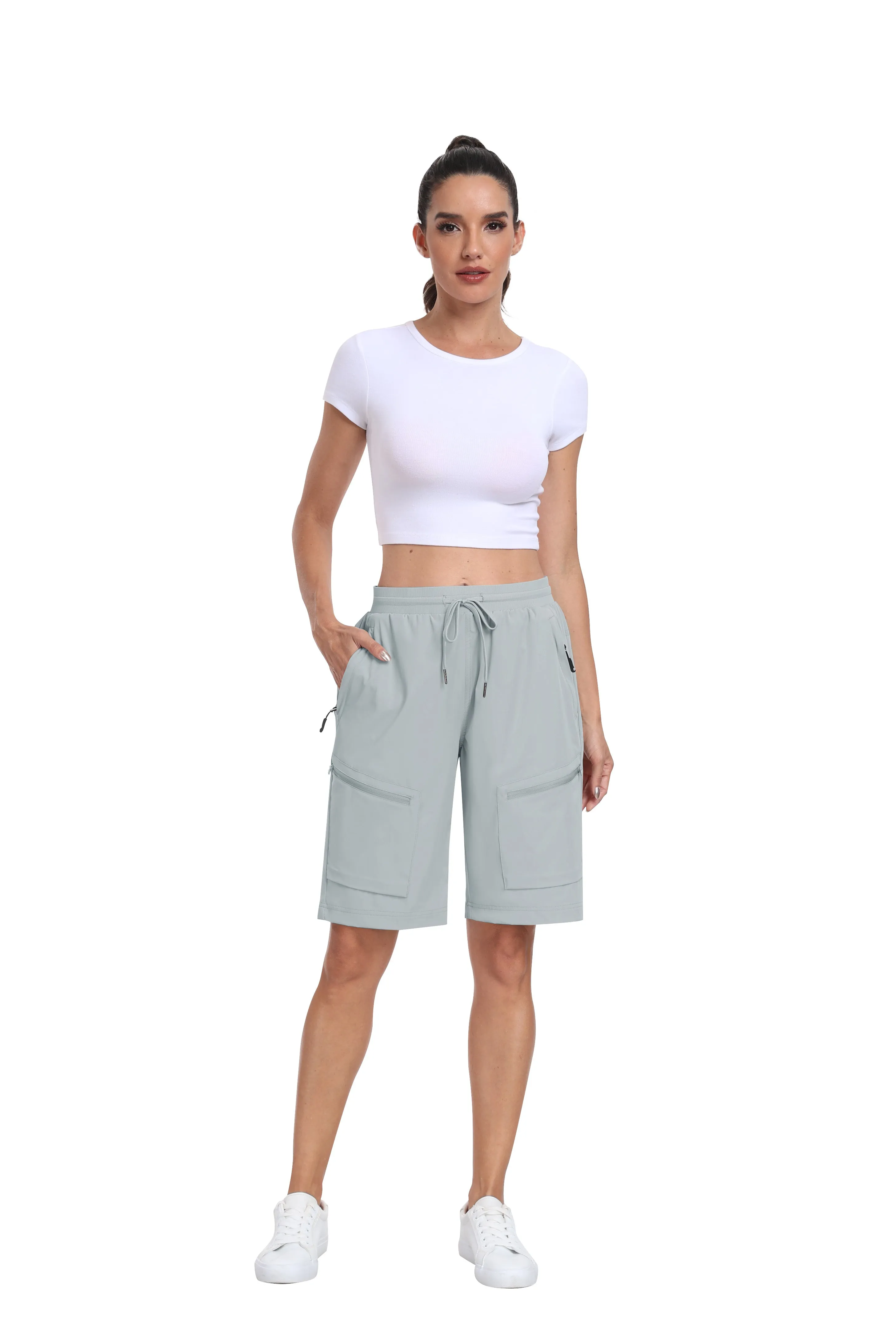 Women's summer outdoor hiking 10-inch shorts