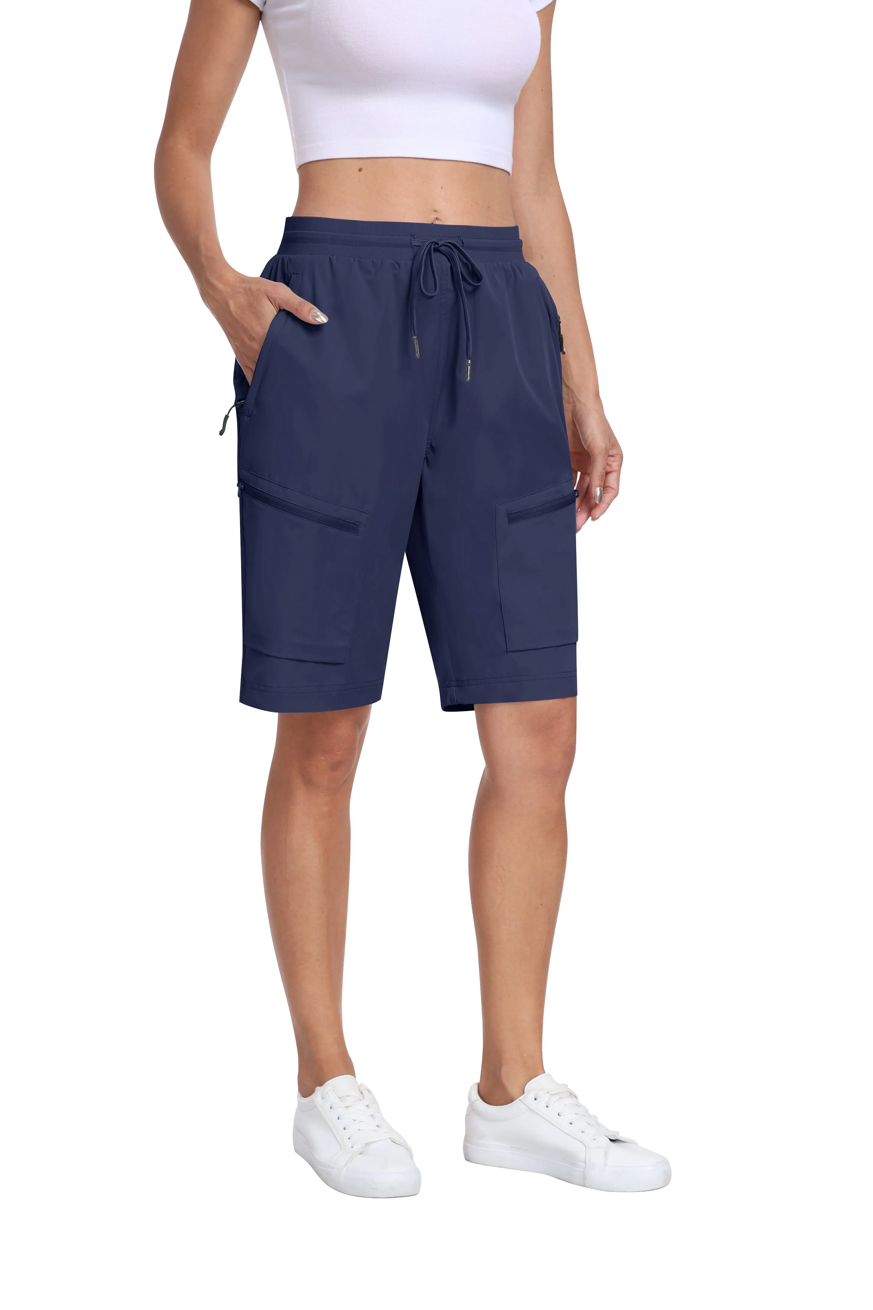 Women's summer outdoor hiking 10-inch shorts