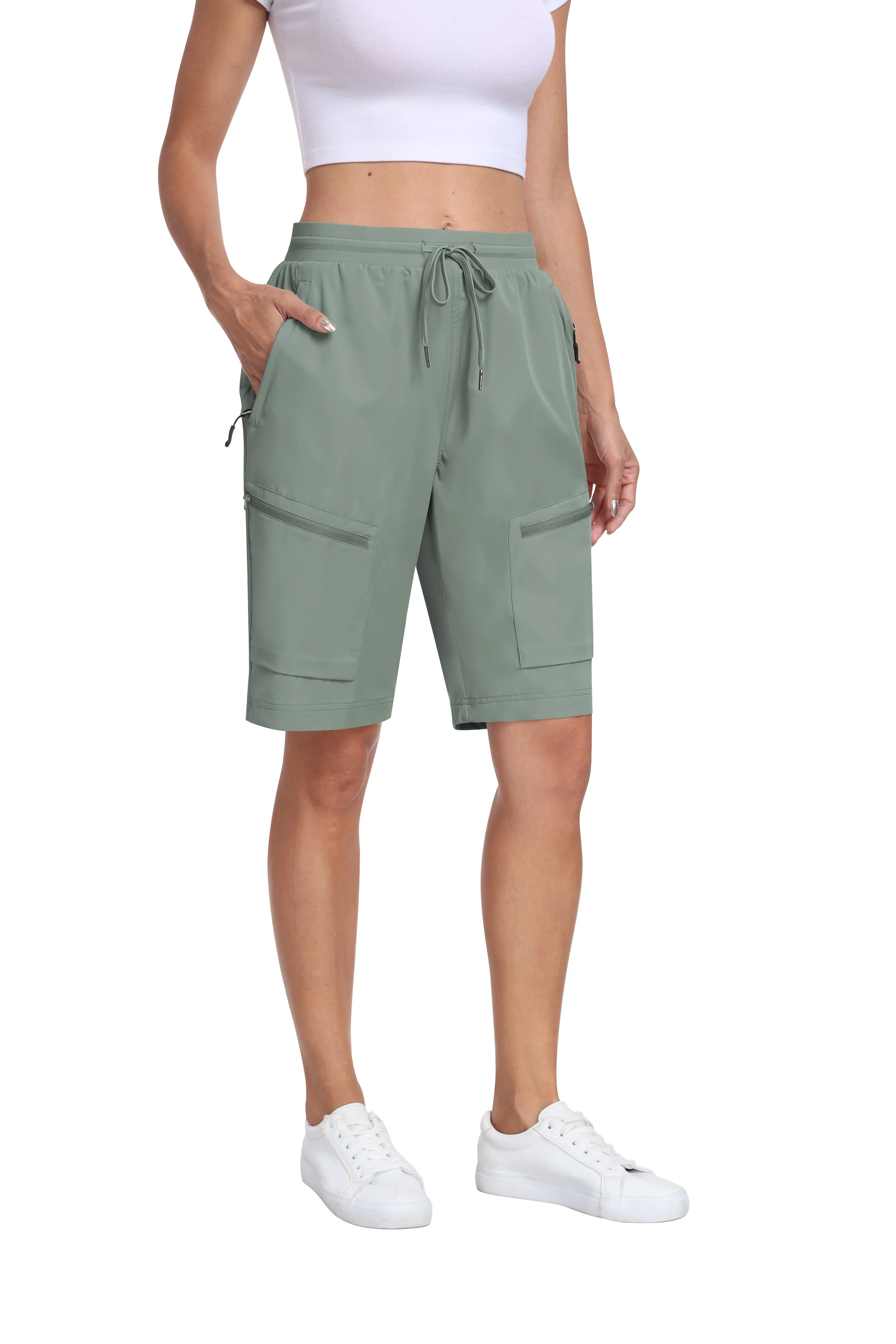 Women's summer outdoor hiking 10-inch shorts