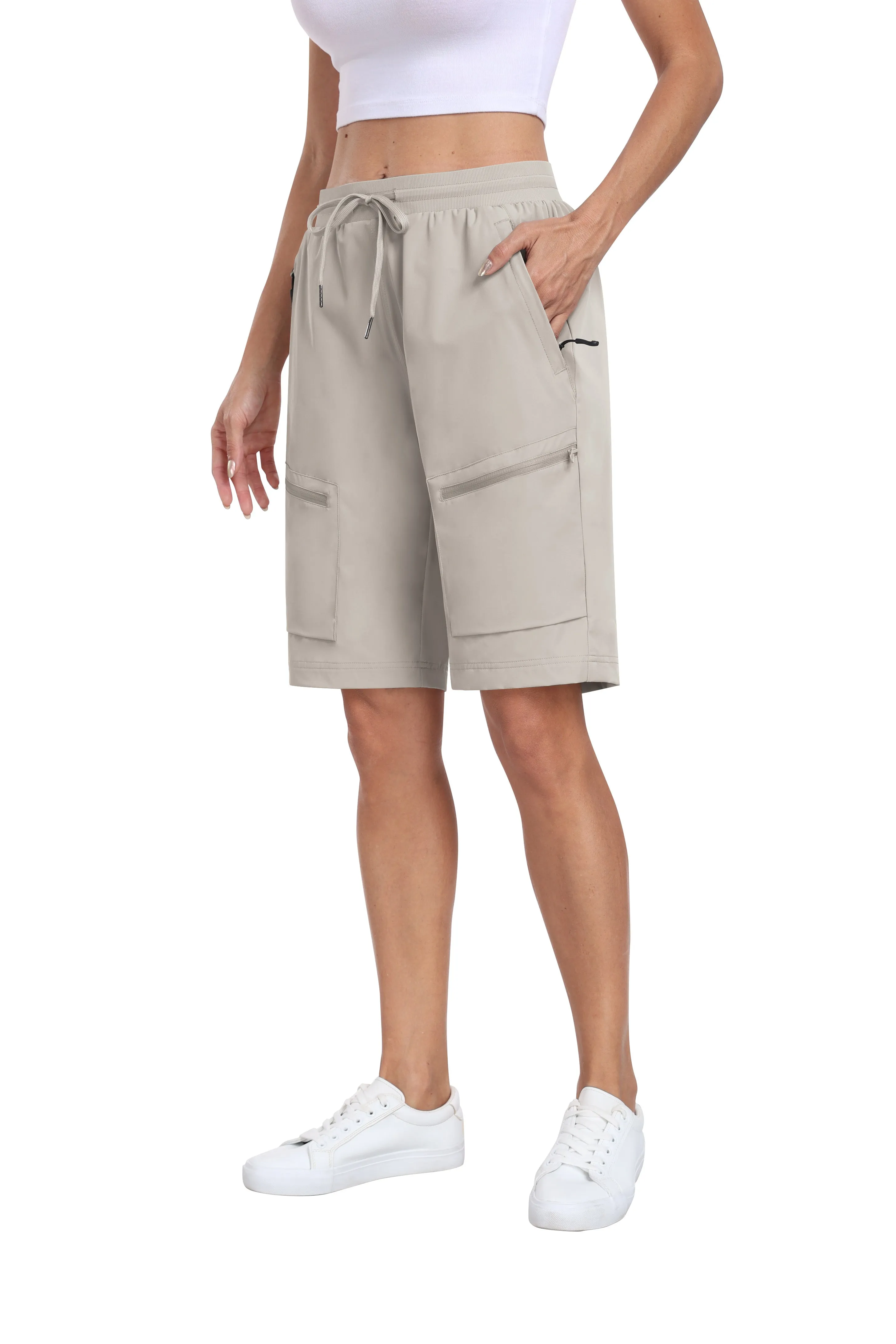 Women's summer outdoor hiking 10-inch shorts