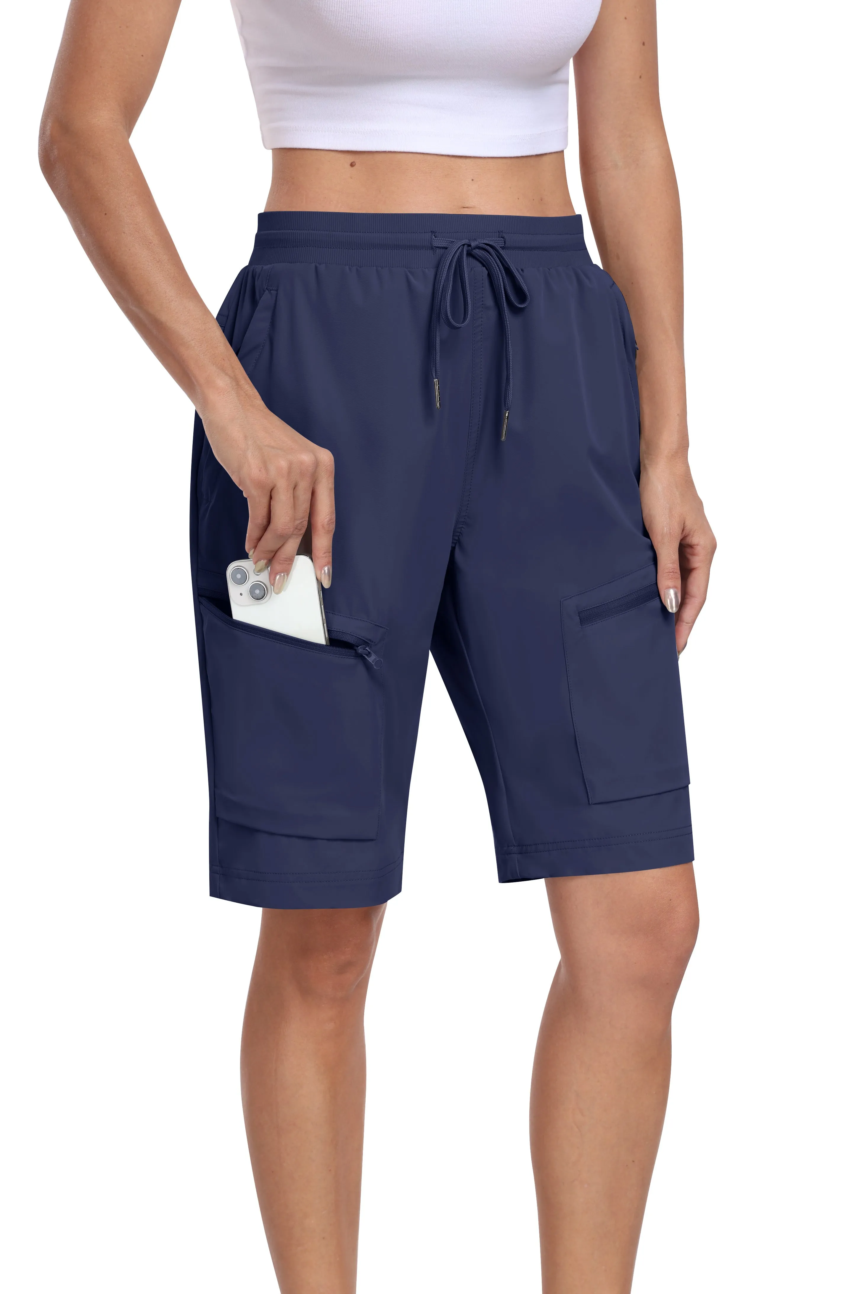 Women's summer outdoor hiking 10-inch shorts