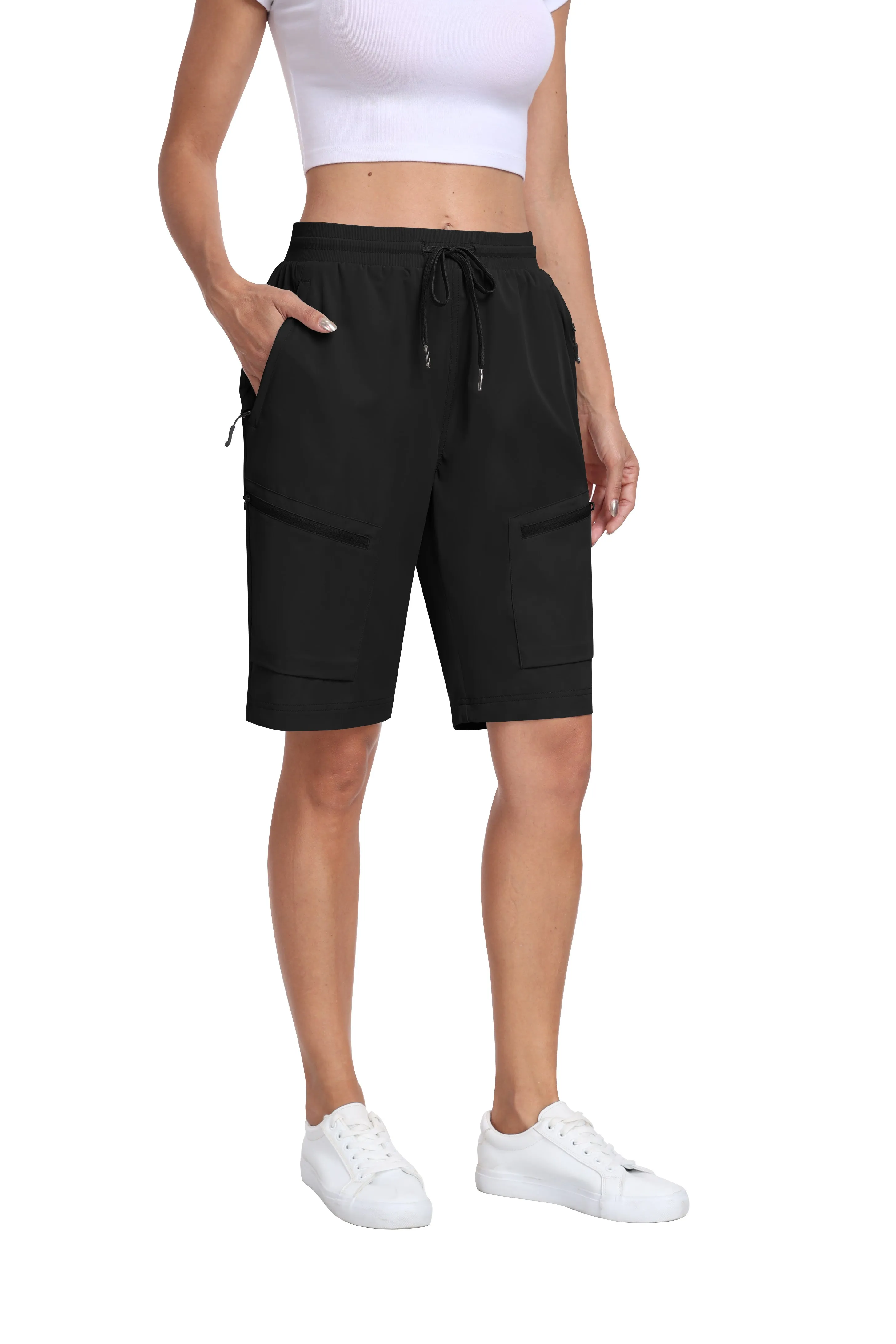Women's summer outdoor hiking 10-inch shorts