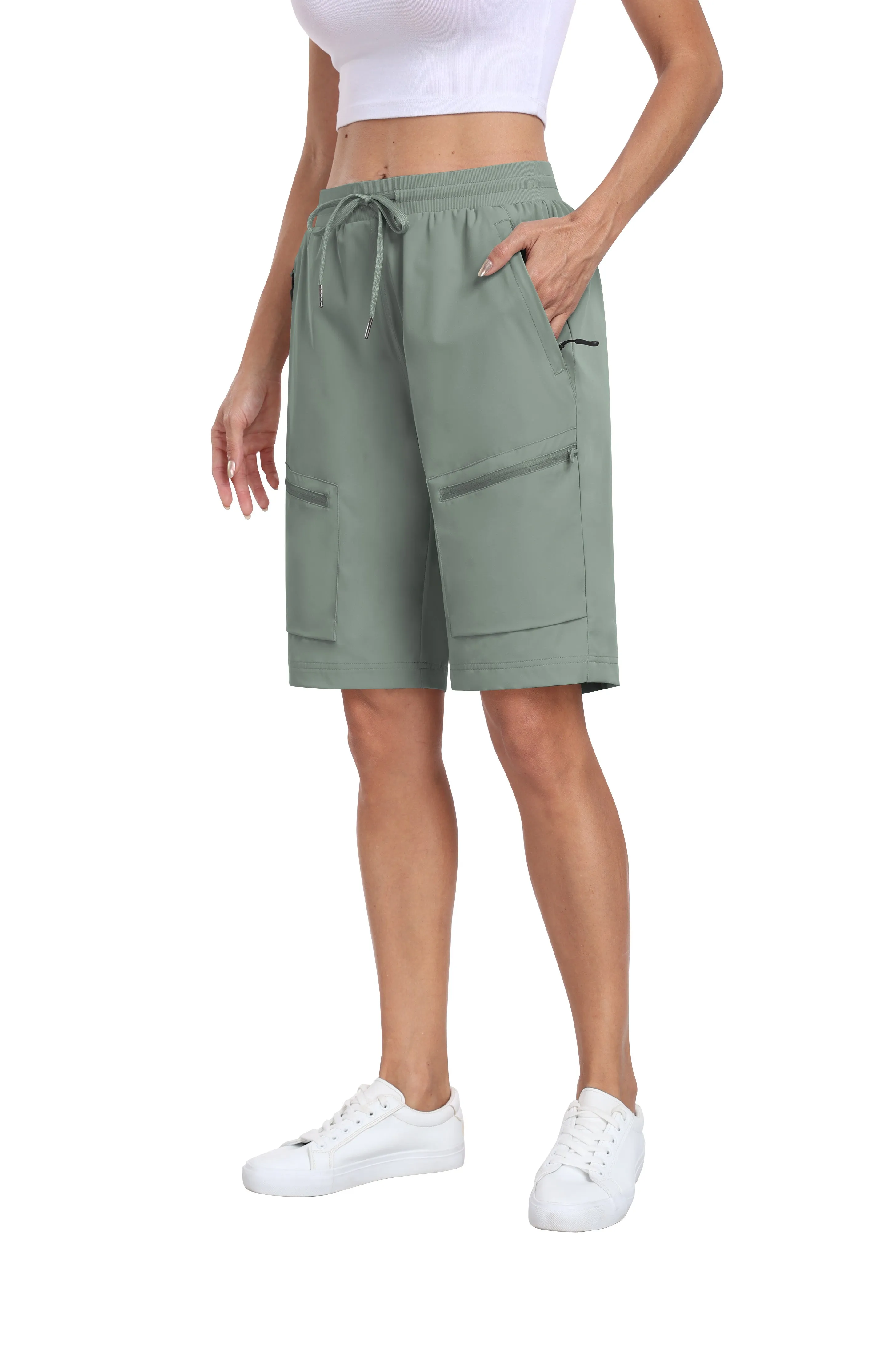 Women's summer outdoor hiking 10-inch shorts