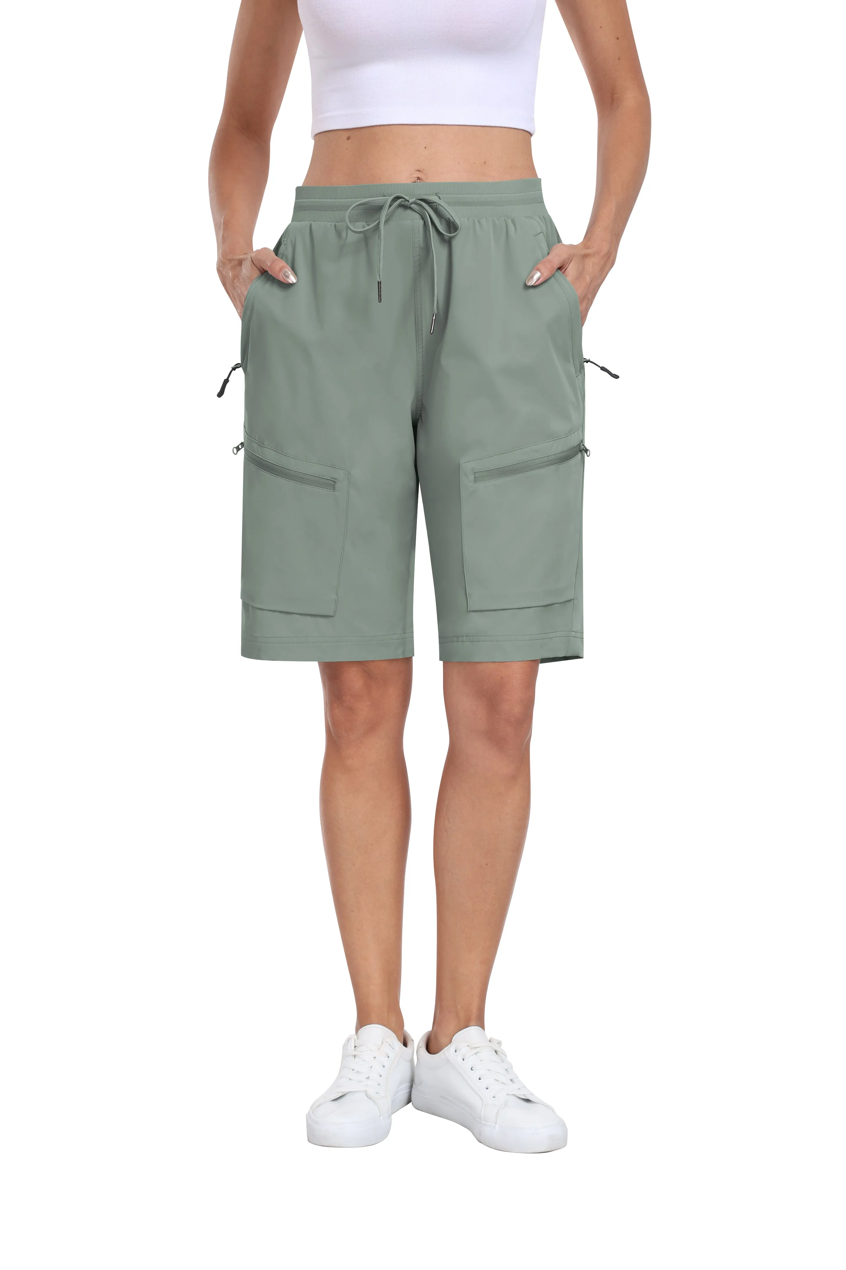 Women's summer outdoor hiking 10-inch shorts