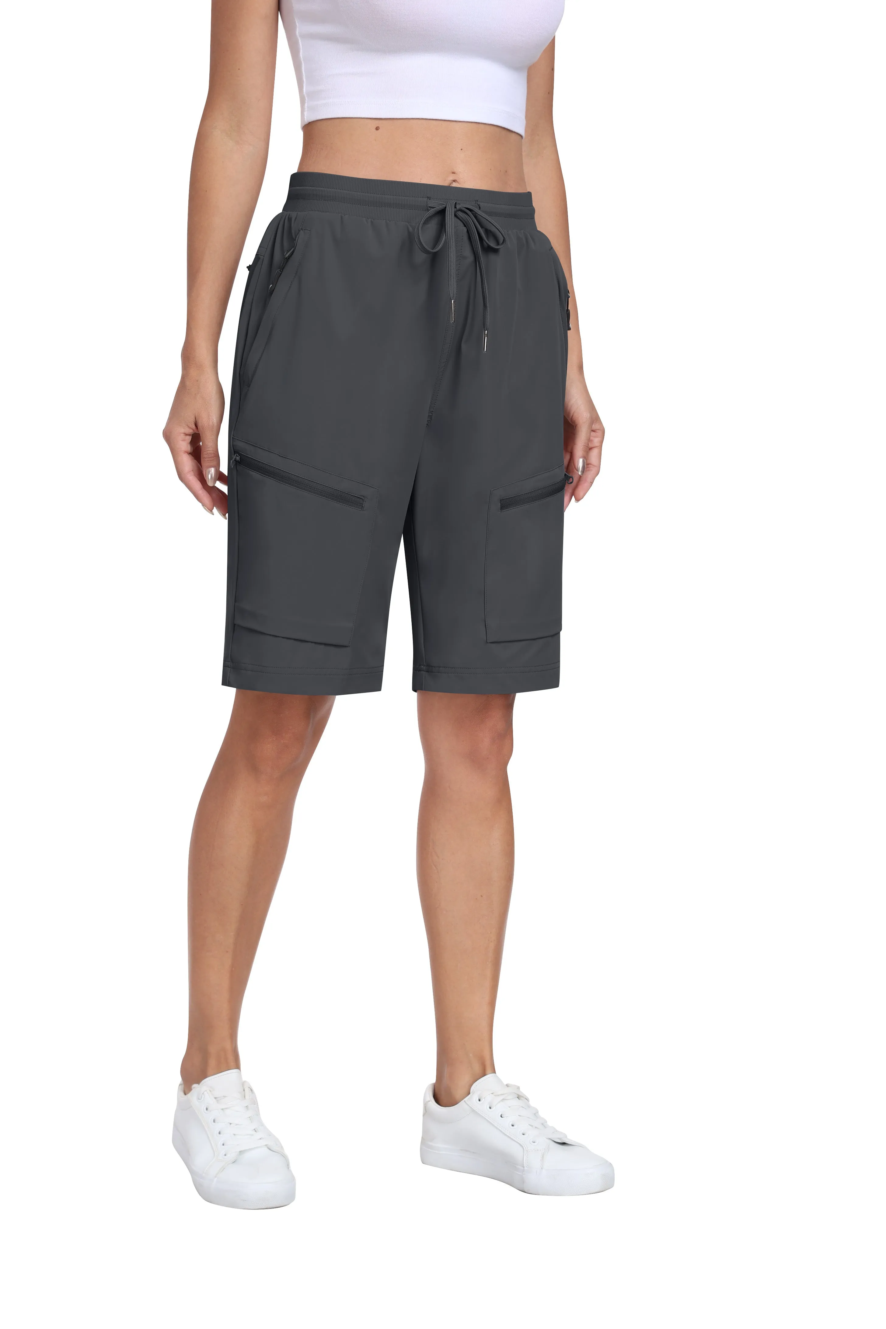 Women's summer outdoor hiking 10-inch shorts