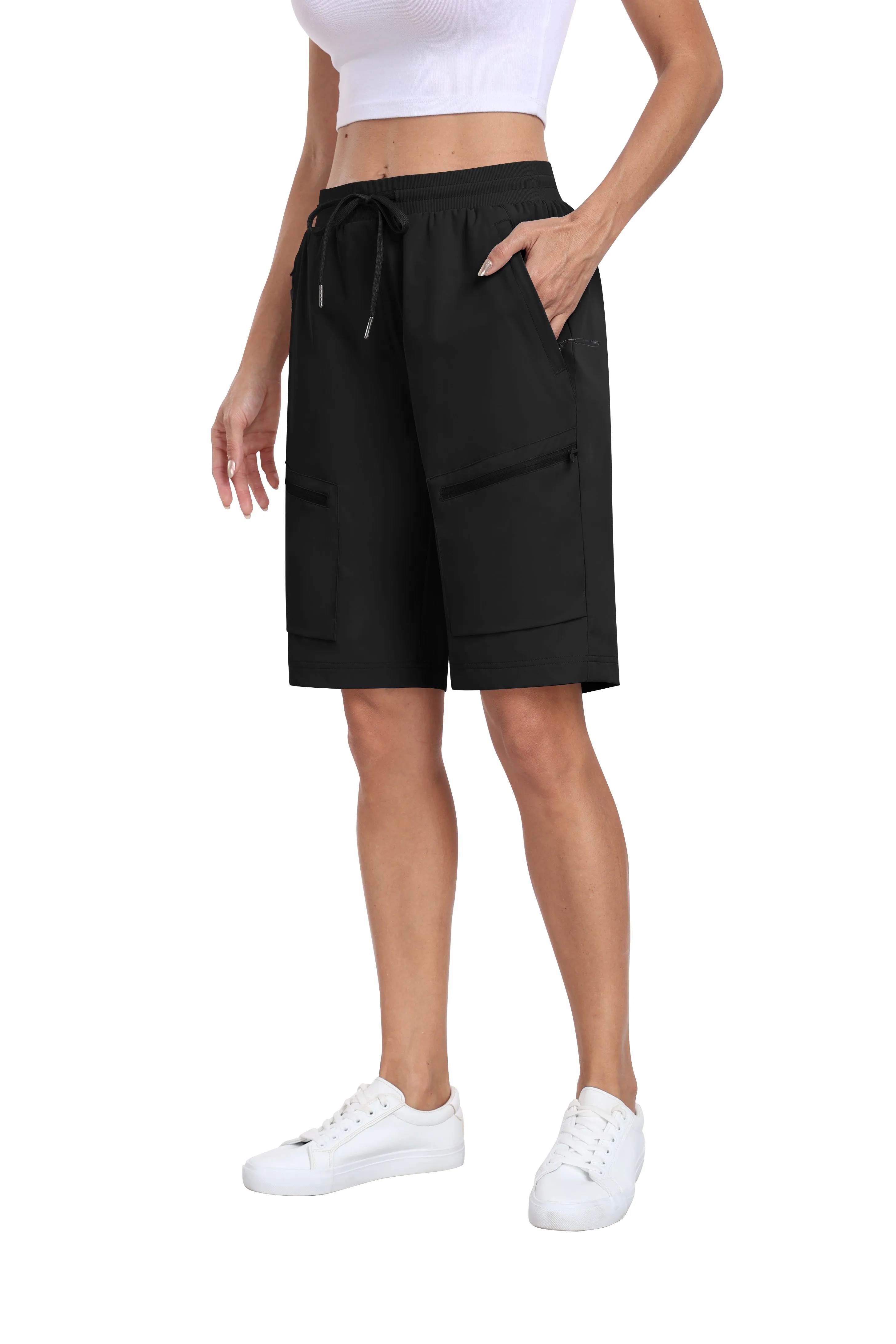 Women's summer outdoor hiking 10-inch shorts