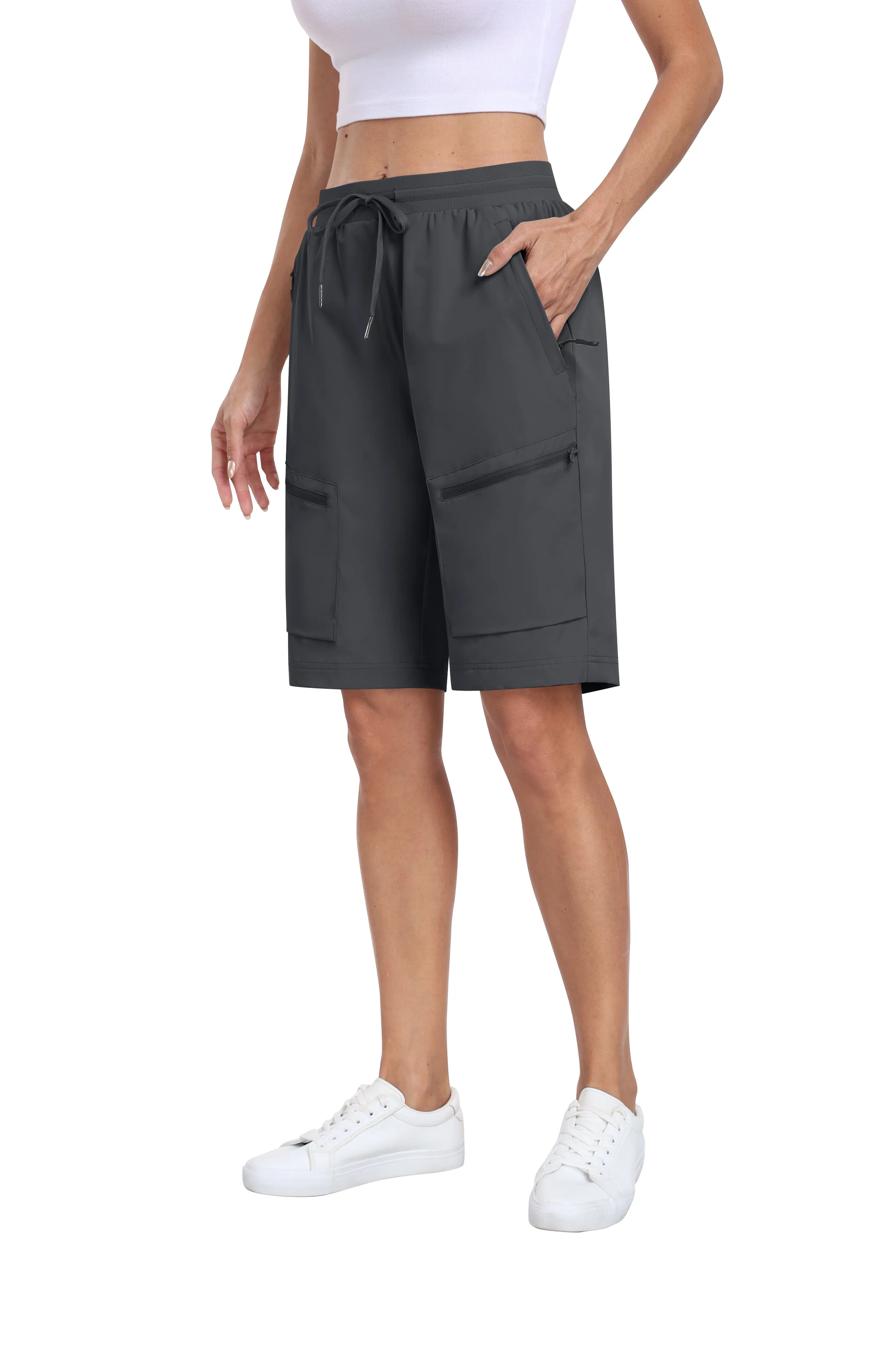 Women's summer outdoor hiking 10-inch shorts
