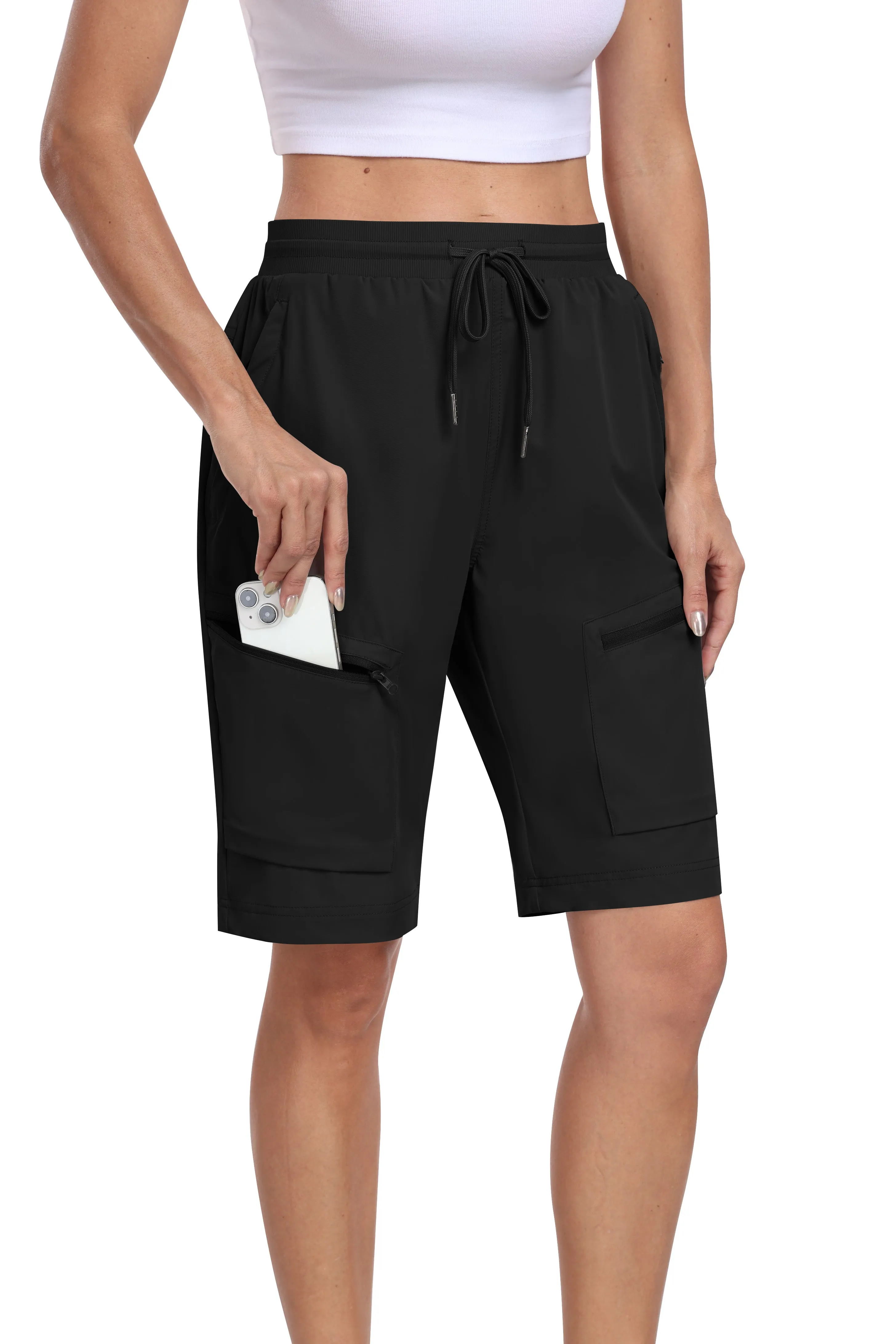 Women's summer outdoor hiking 10-inch shorts