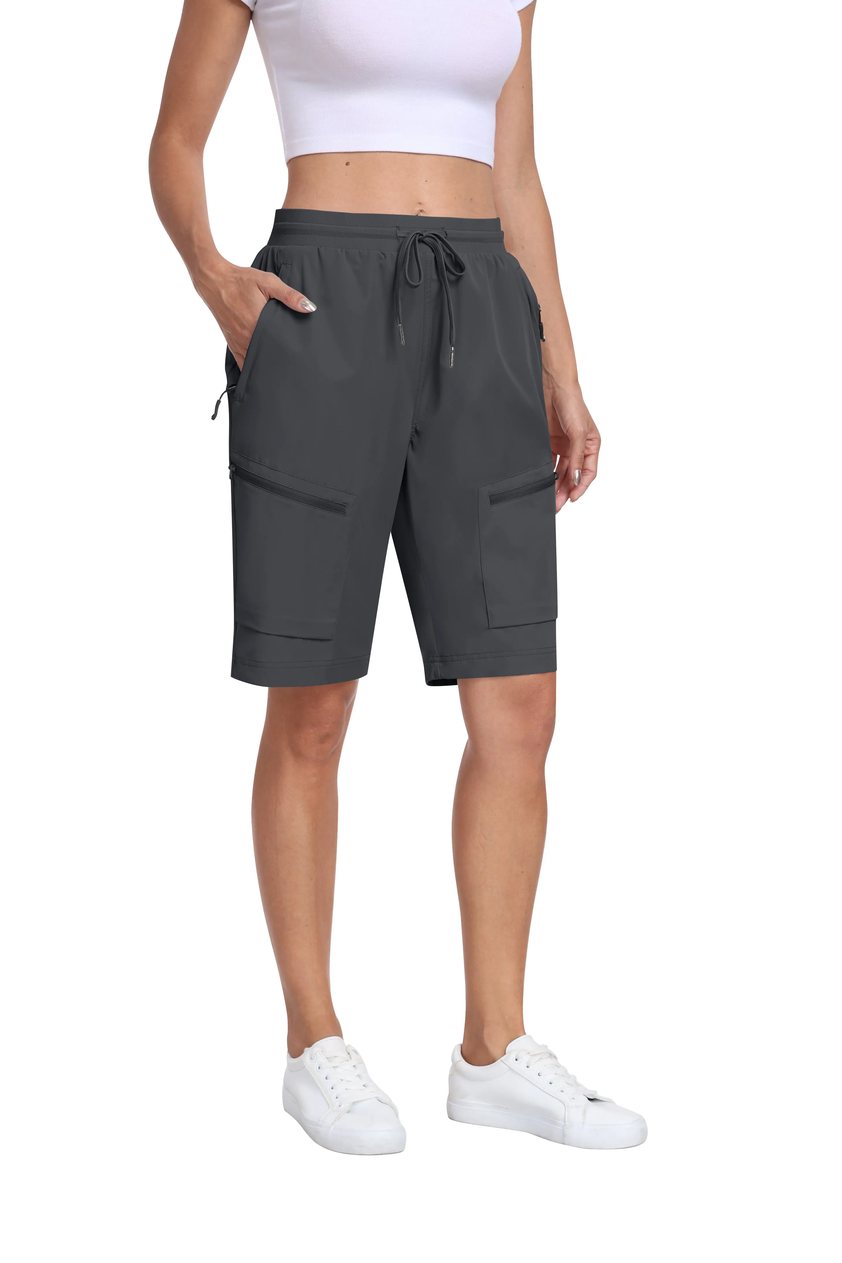 Women's summer outdoor hiking 10-inch shorts