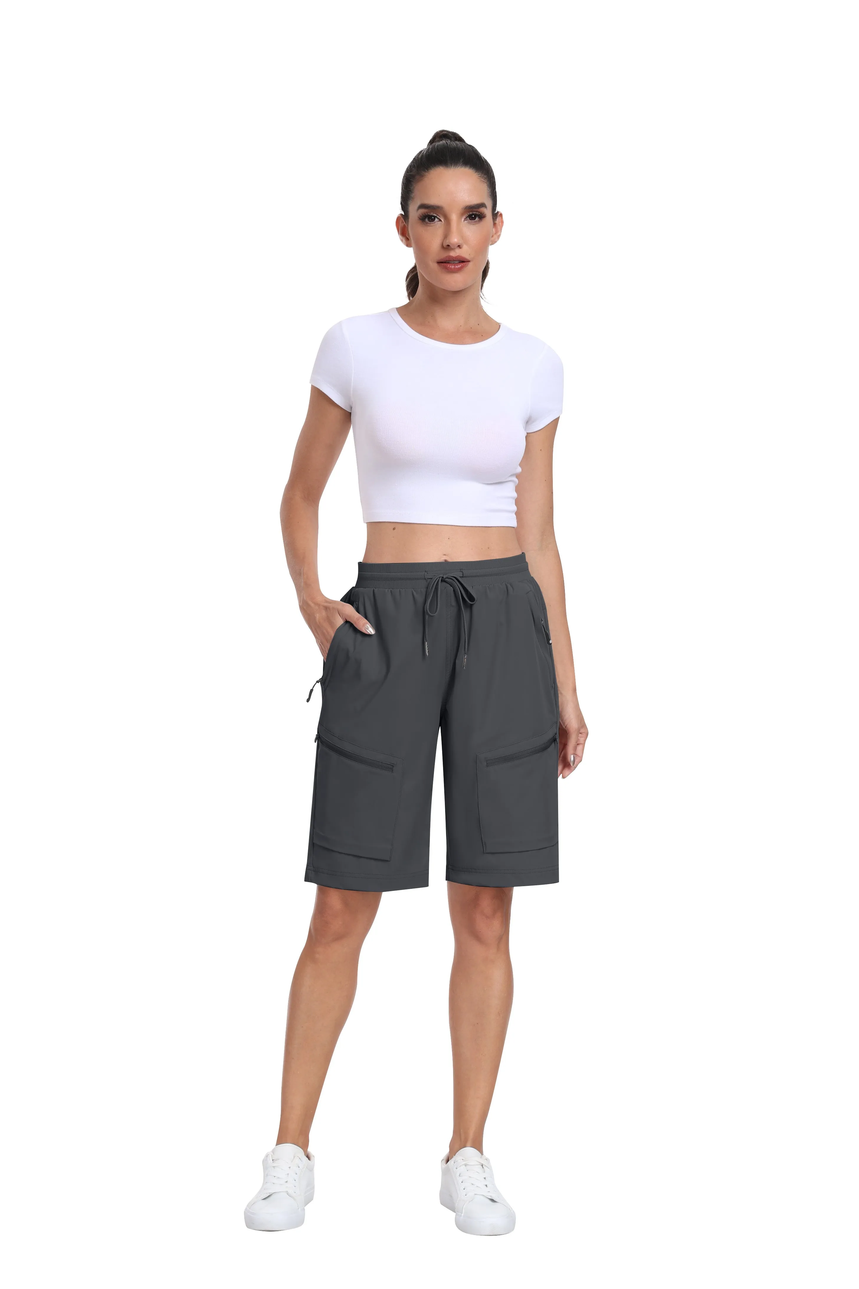 Women's summer outdoor hiking 10-inch shorts