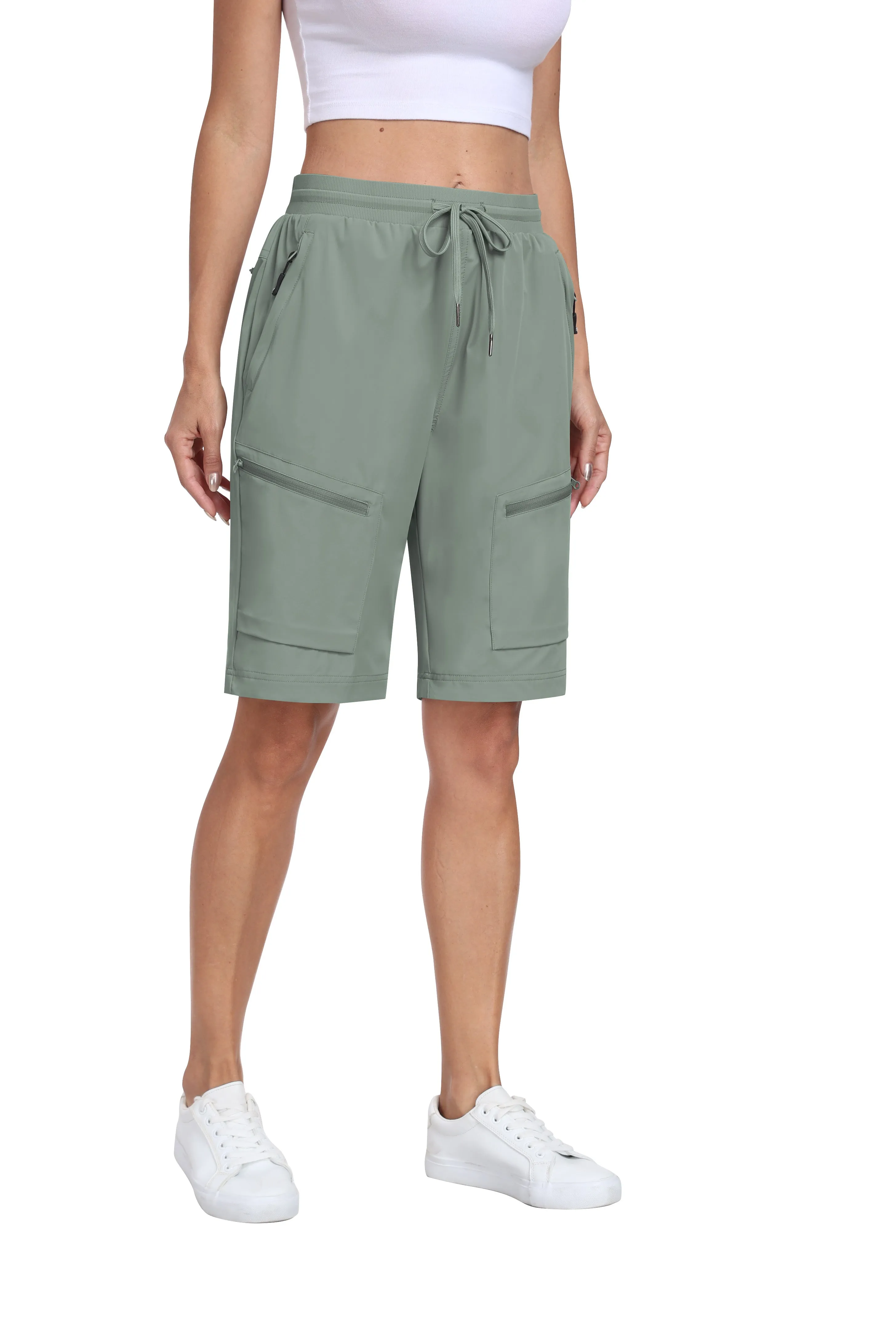 Women's summer outdoor hiking 10-inch shorts