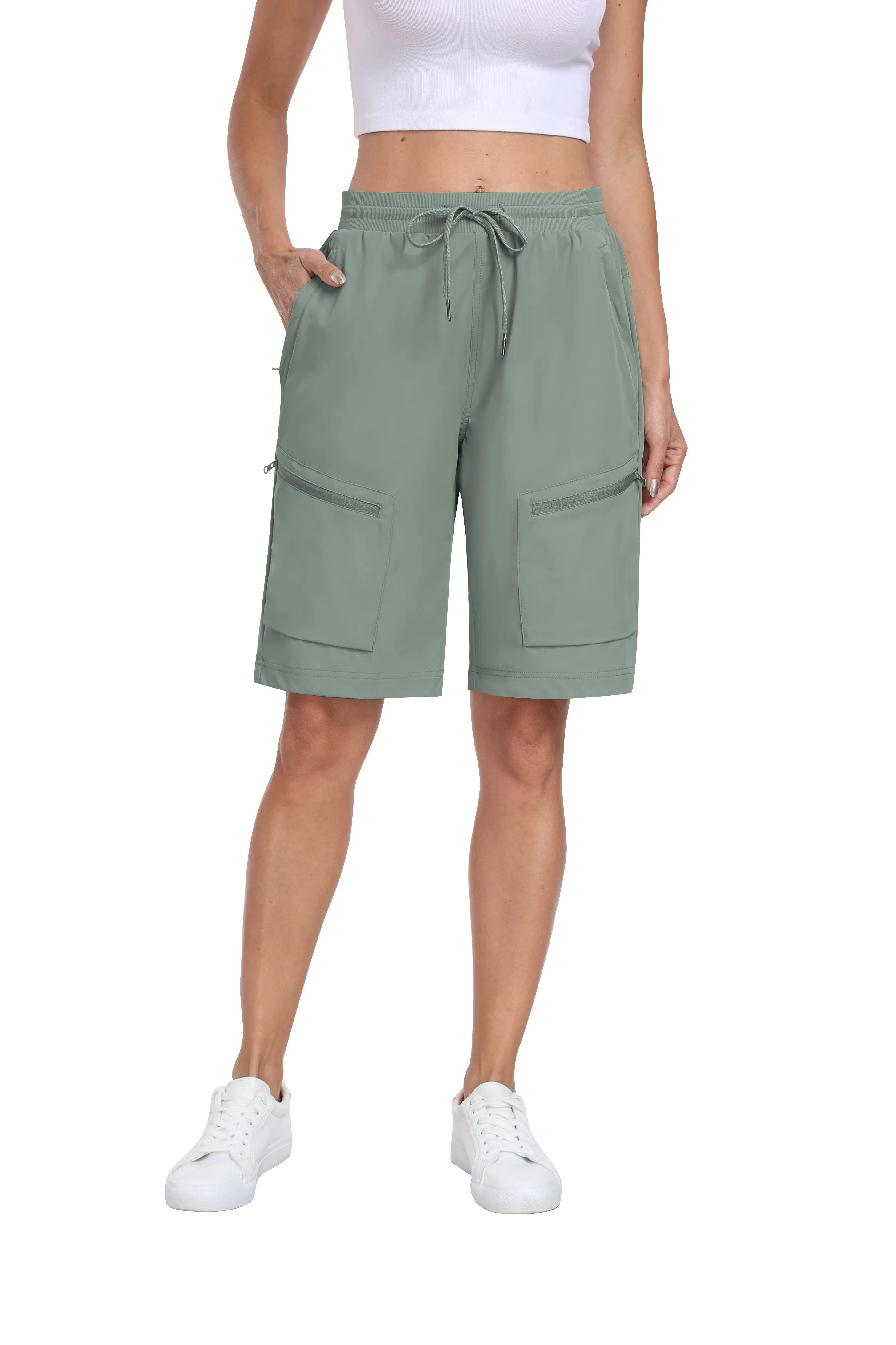 Women's summer outdoor hiking 10-inch shorts