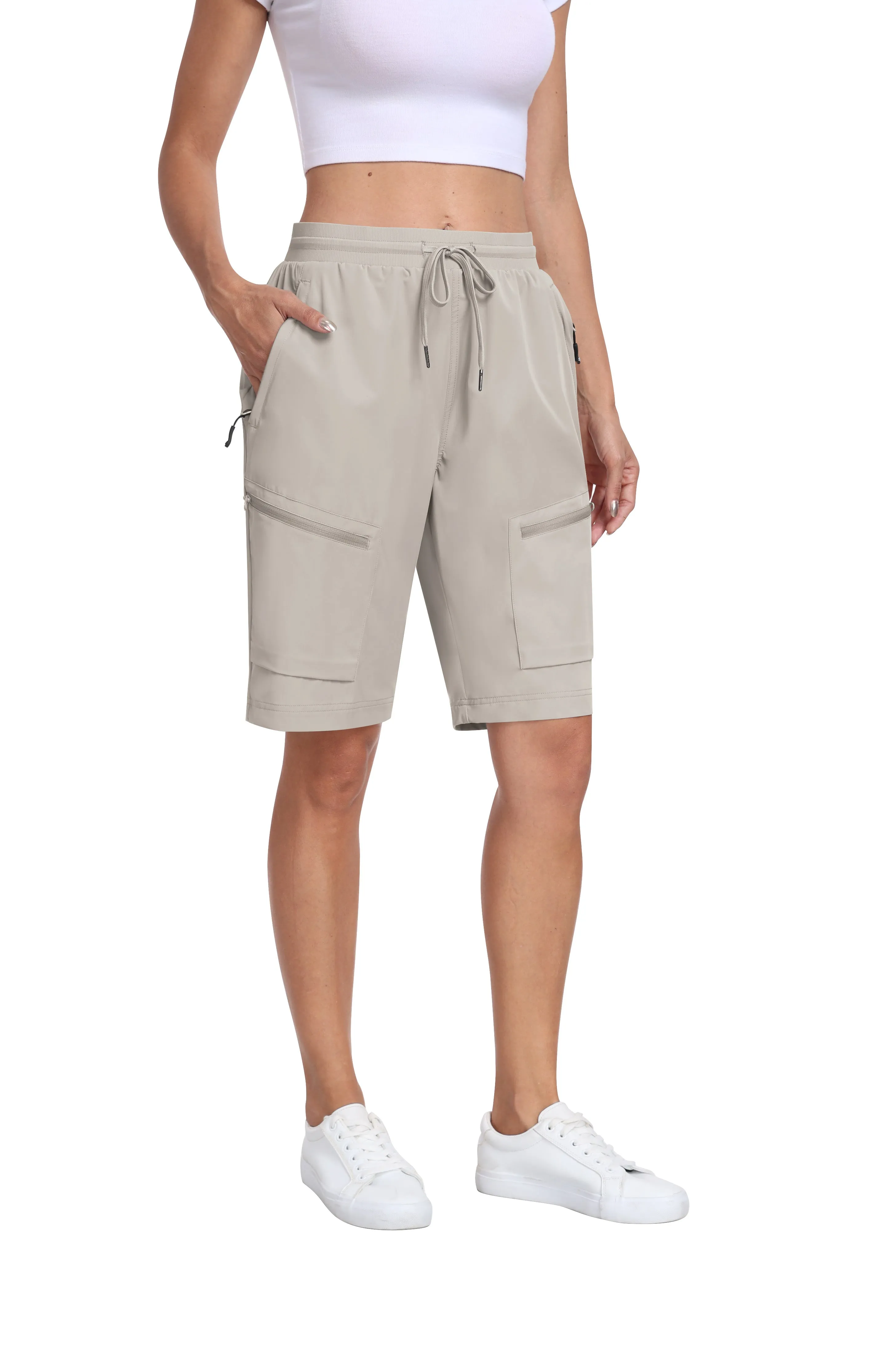 Women's summer outdoor hiking 10-inch shorts
